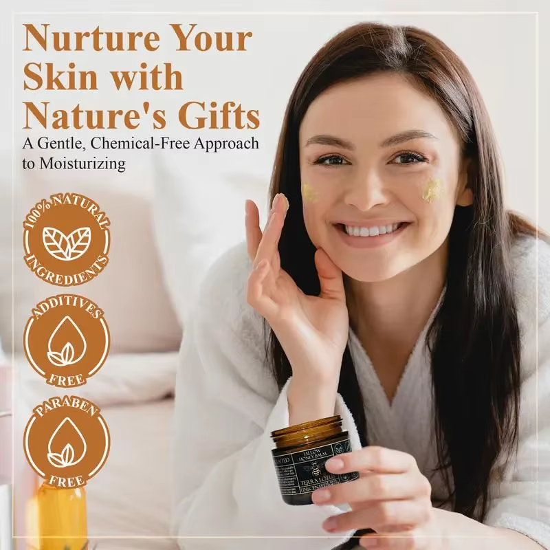 Organic Grass Fed Beef Tallow Honey Balm for Dryness and Itchiness Skin Moisturizing Beef Tallow Face Cream Body Skin Care Cream